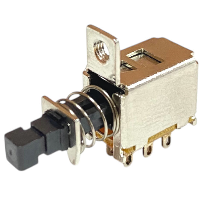 Push Butt Switch Mom Dpdt On (On) B14096