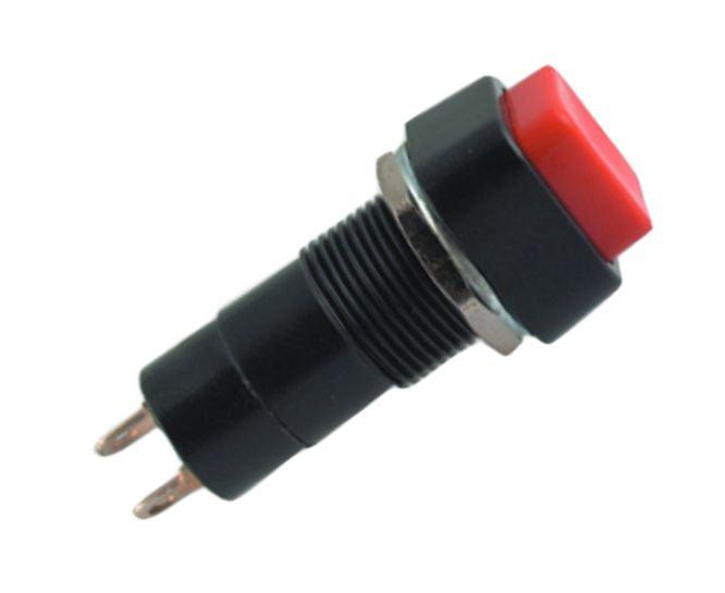 Sqr Push Button Switch N.O/N.C Spst 3 A 125 V 15x15mm M12 Hole B160 A Red - Livestainable.co.za