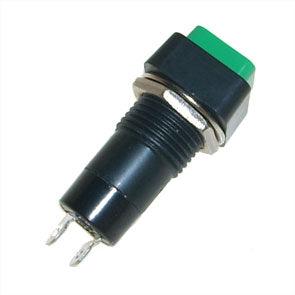 Sqr Push Button Switch N.O Spst 3 A 125 V 15x15mm M12 Hole B160 B Green - Livestainable.co.za