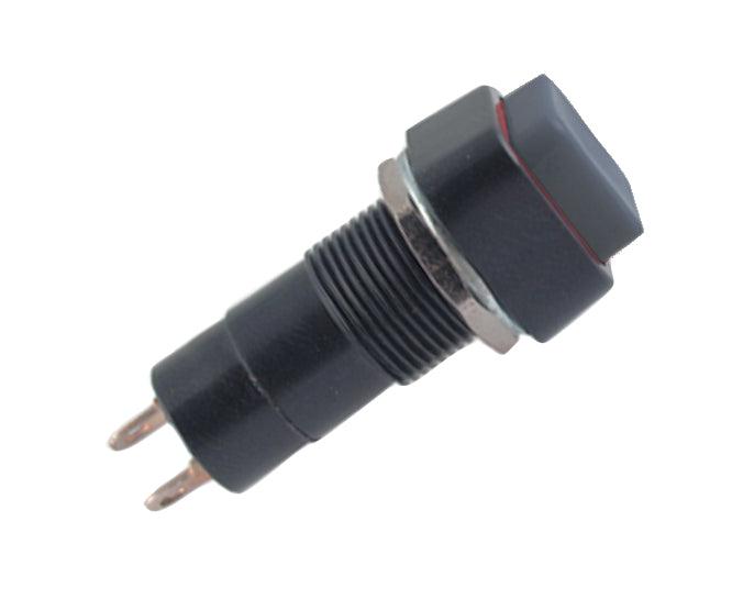 Sqr Push Button Switch N.C Spst 3 A 125 V 15x15mm M12 Hole B160 C Black - Livestainable.co.za