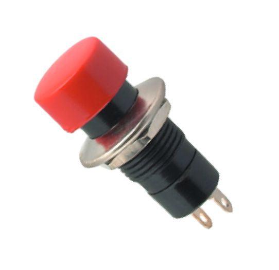 Push Button Mushr Switch Latching Spst 3 A Red Solder M12 D=16.5mm L=37.5 B161 A Rd - Livestainable.co.za