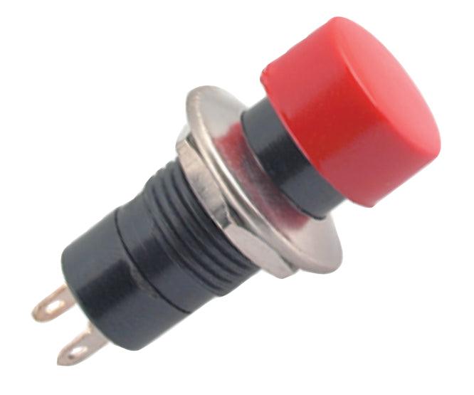 Push Button Mushr Switch N.C. Spst 3 A Red Solder M12 D=16.5mm L=37.5 B161 C Rd - Livestainable.co.za