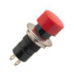 Push Button Mushr Switch N.O. Spst 3 A Red Solder M12 D=16.5mm L=37.5 B161 B Red