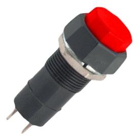 Push Button Oct Switch N.O. 3 A Red Solder M12 D=15.8mm L=38.5mm B165 B Red - Livestainable.co.za