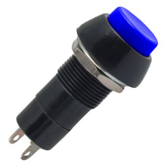 Push Button Switch Latching Spst 3 A Blue Solder M12 D=19.5mm L=38 B165 L Bl