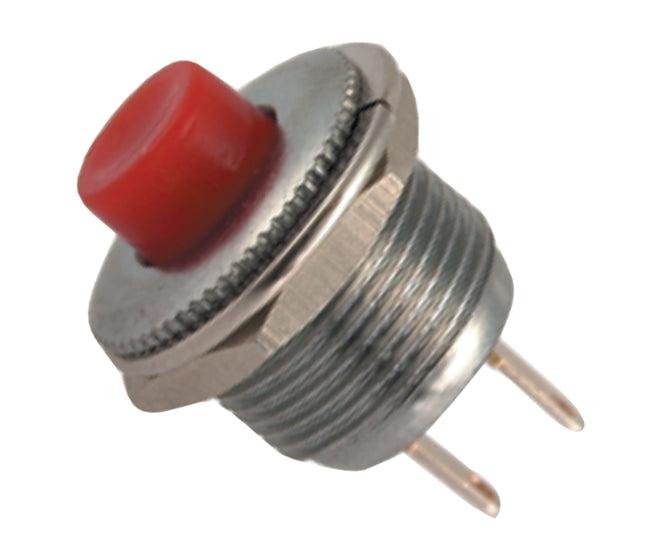 Push Button Switch N.O. Spst Red Solder M12 D=14 B166 Rd - Livestainable.co.za