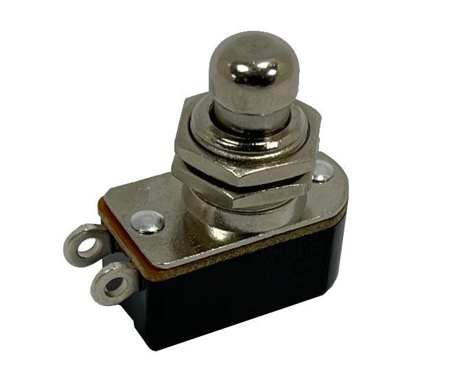 Push Button Switch N.O. Spst 3 A Metal Solder M12 L=38 B16900 - Livestainable.co.za