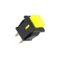 Push Button Sq N.O. Spst 1 A Yellow P/Fit Lug 12 X13mm F=14 B169 A Yl - Livestainable.co.za