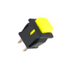 Push Button Sq N.O. Spst 1 A Yellow P/Fit Lug 12 X13mm F=14 B169 A Yl