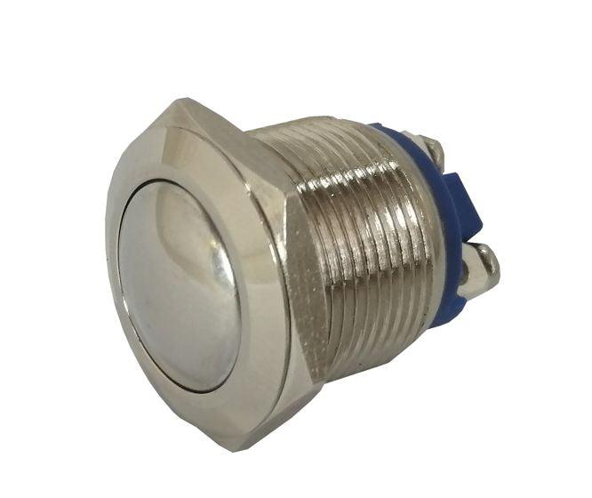 Push Button Vandal Switch N.O. Spst 2 A Metal Screw M19 D=22 L=28 B169 Q - Livestainable.co.za