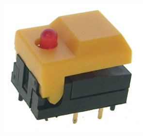 Push Button N/O Tact Yl Led B1711 Yl