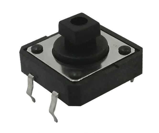 Pcb Tactile Switch Dil 12x12 Sqr H=7.0 Black B1729 - Livestainable.co.za