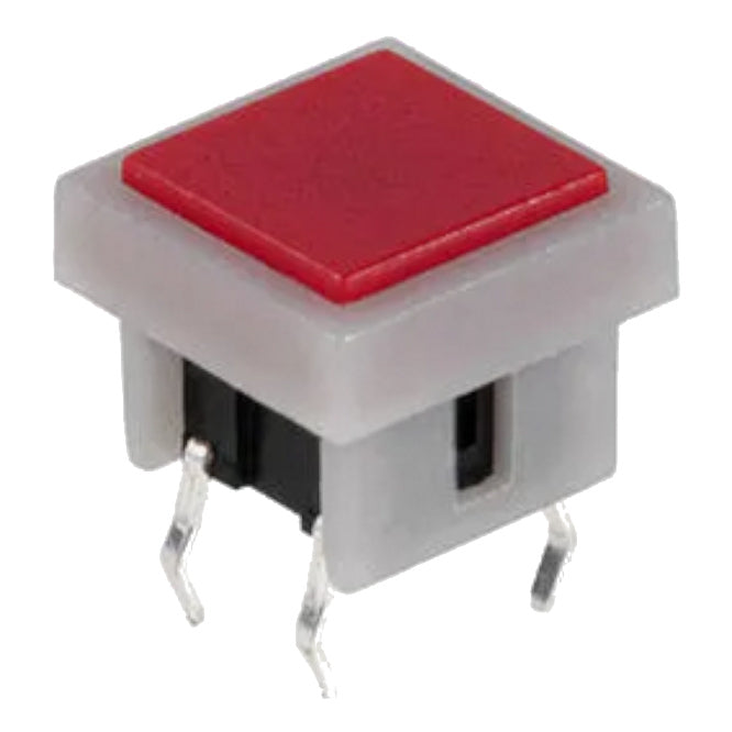 Push Button Red Tactile Square 10x10 Pcb B1736 Aa