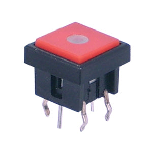 Push Button Illuminated Pcb Red B1738 A Red