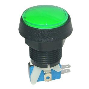 44mm Illuminated Green Push Button Lamp Not Supplied Pbs 32 Green - Livestainable.co.za