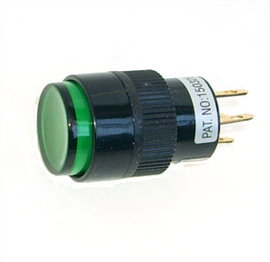 Push Switch N.O 15mm Mom Il Gr B18561 B Green