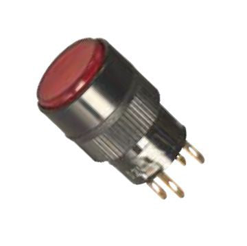 Push Button Round Illuminated Red N.0. 12 V B18561 D Rd