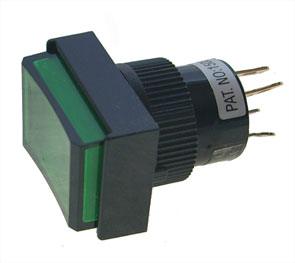 Push Switch N.O 15mm Ill Green B18571 B Gr Square - Livestainable.co.za