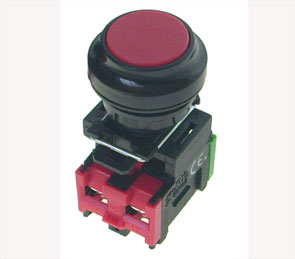 Push Switch Nonc 33mm Rnd Red B1900 C Rd