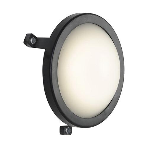 Round Bulkhead 150mm Black Led 1x6w - Livestainable.co.za