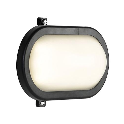 Led Oval Bulkhead 220mm Black 1x12w - Livestainable.co.za