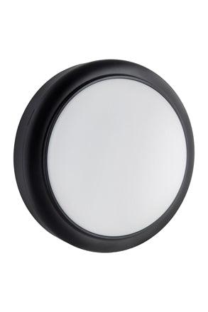 Round Bulkhead 180mm Black Led 1x15w - Livestainable.co.za