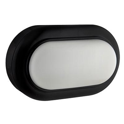 Oval Bulkhead 170mm Black Led 1x8w - Livestainable.co.za