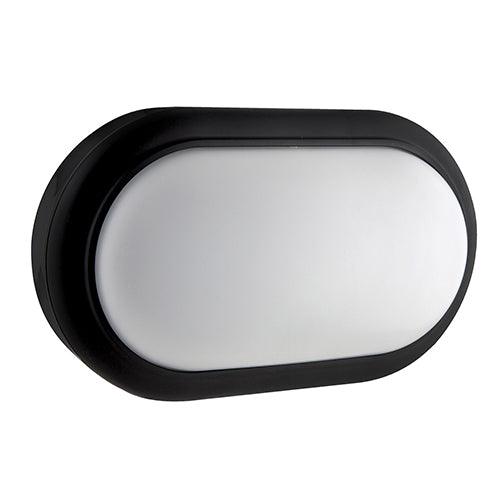 Oval Bulkhead 221mm Black Led 1x15w - Livestainable.co.za