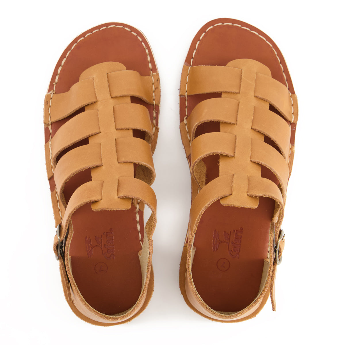 Bata Safari Mens Sandal Open Toe Tan Size 9