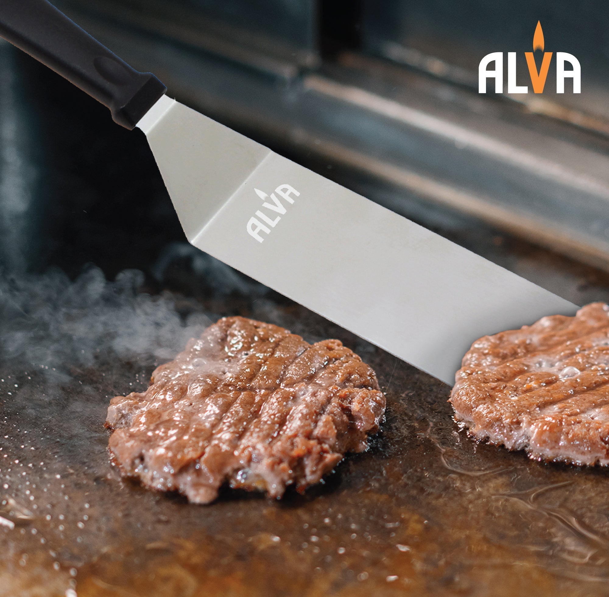 3 Pc Griddle Tool Set (Spatula / Cutter / Scraper)