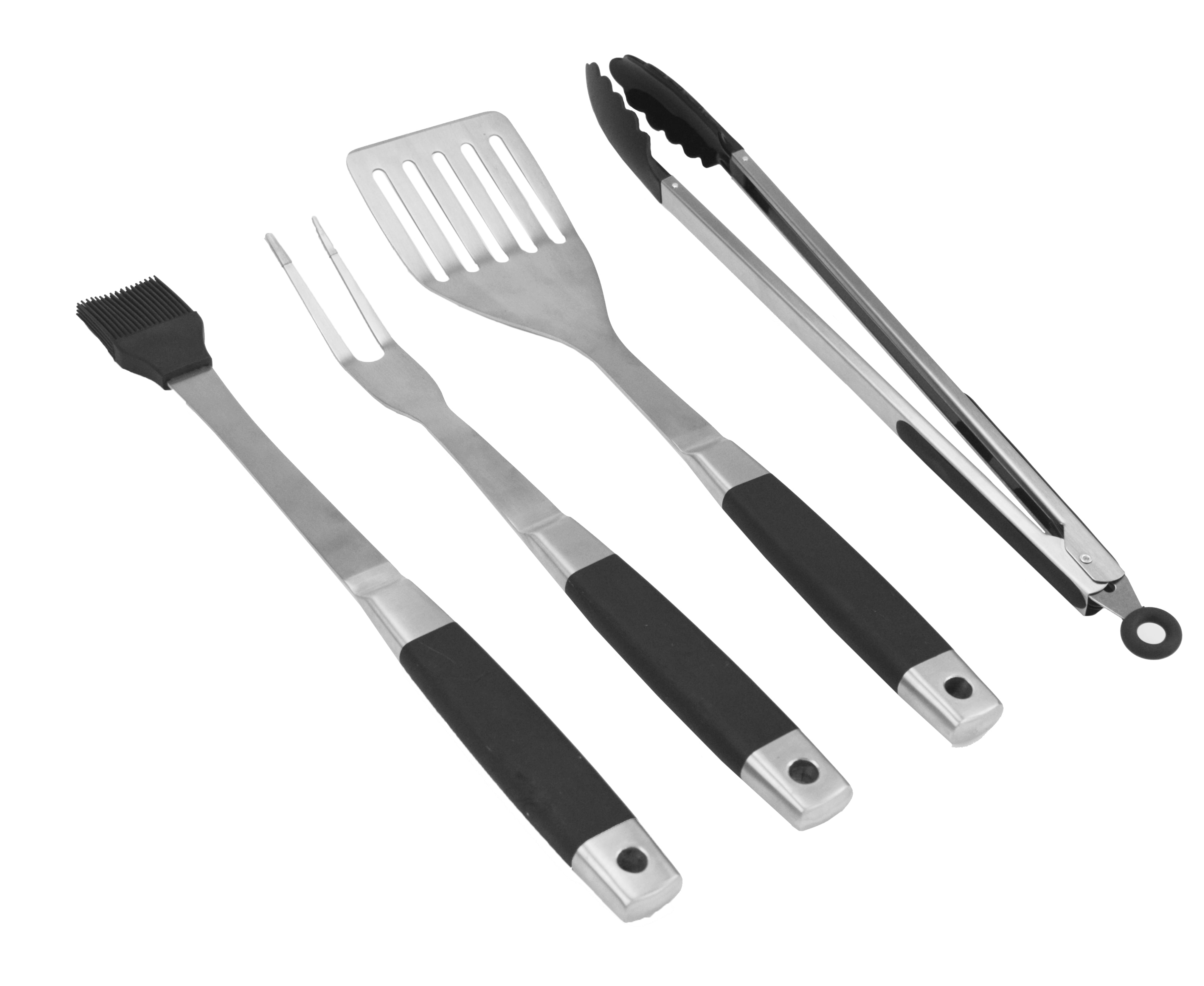 5 Pc Bbq / Braai Roll Up Tool Set