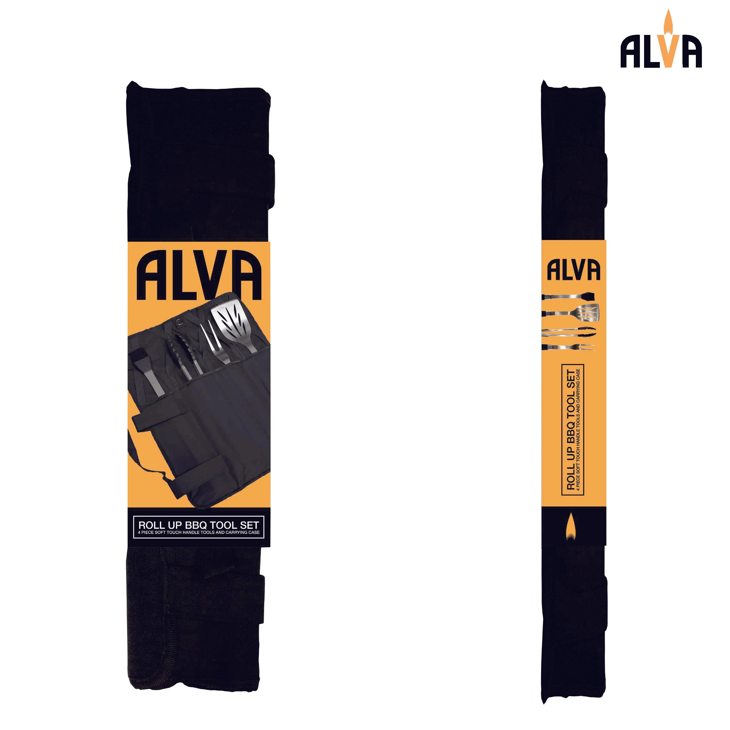 5 Pc Bbq / Braai Roll Up Tool Set