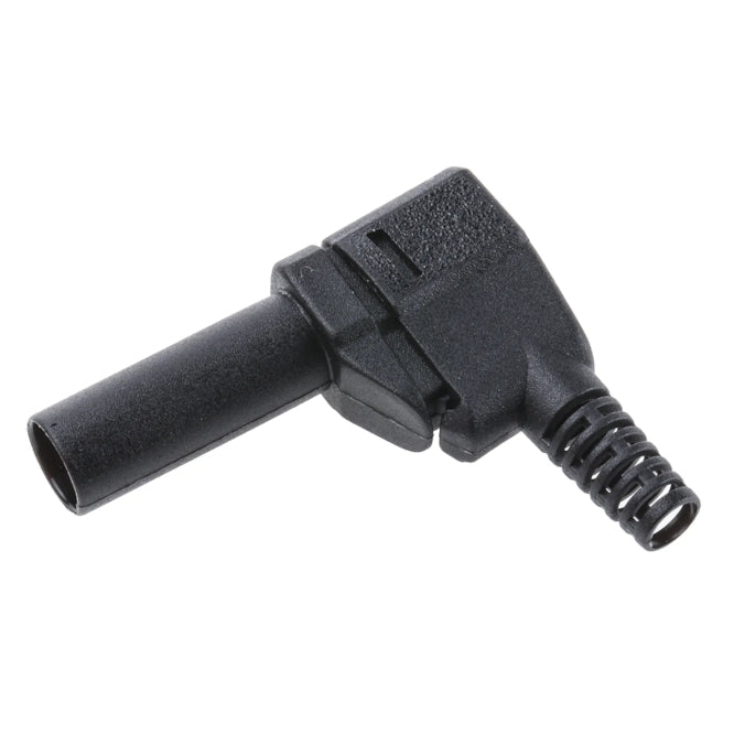 Banana Plug 4 Mm Right Angle Black Bb5504 Bk
