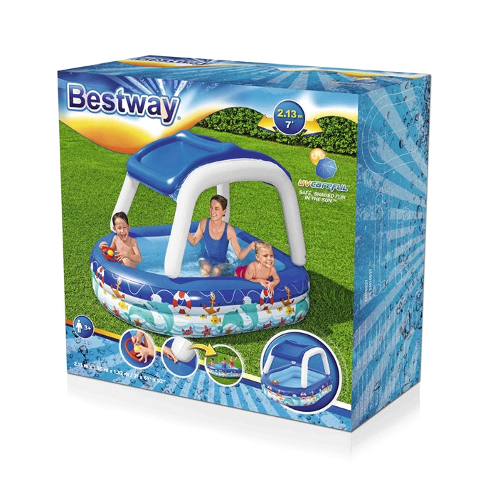 Bestway 2.13m X 1.55m X 1.32m Sea Captain Family Pool 282 L