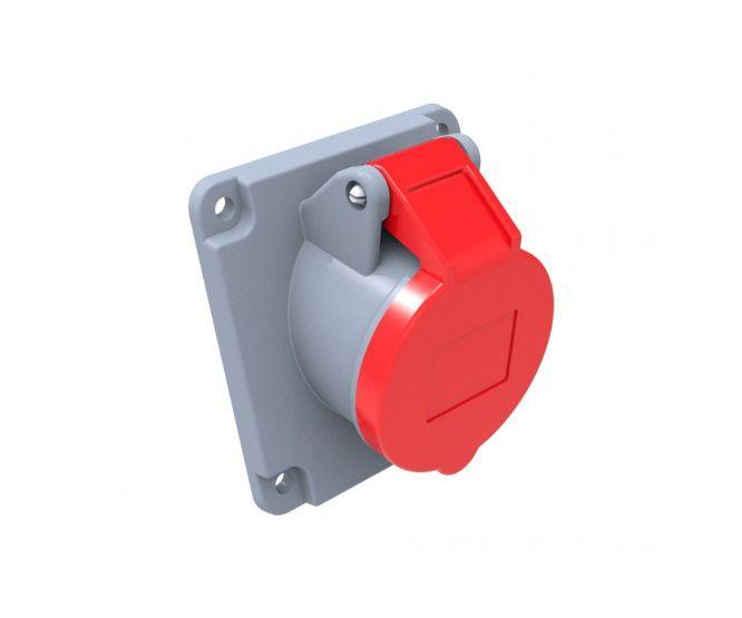 Angled Panel Mount Socket 32 A 5 P Ip44 Bc1 3505 2420 - Livestainable.co.za