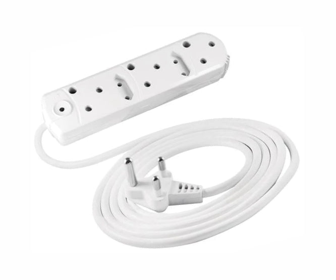 Multiplug Mains Extension Adapter 3x15 A 2x5 A(eu) 5m X1.5 Bc2034/5 P