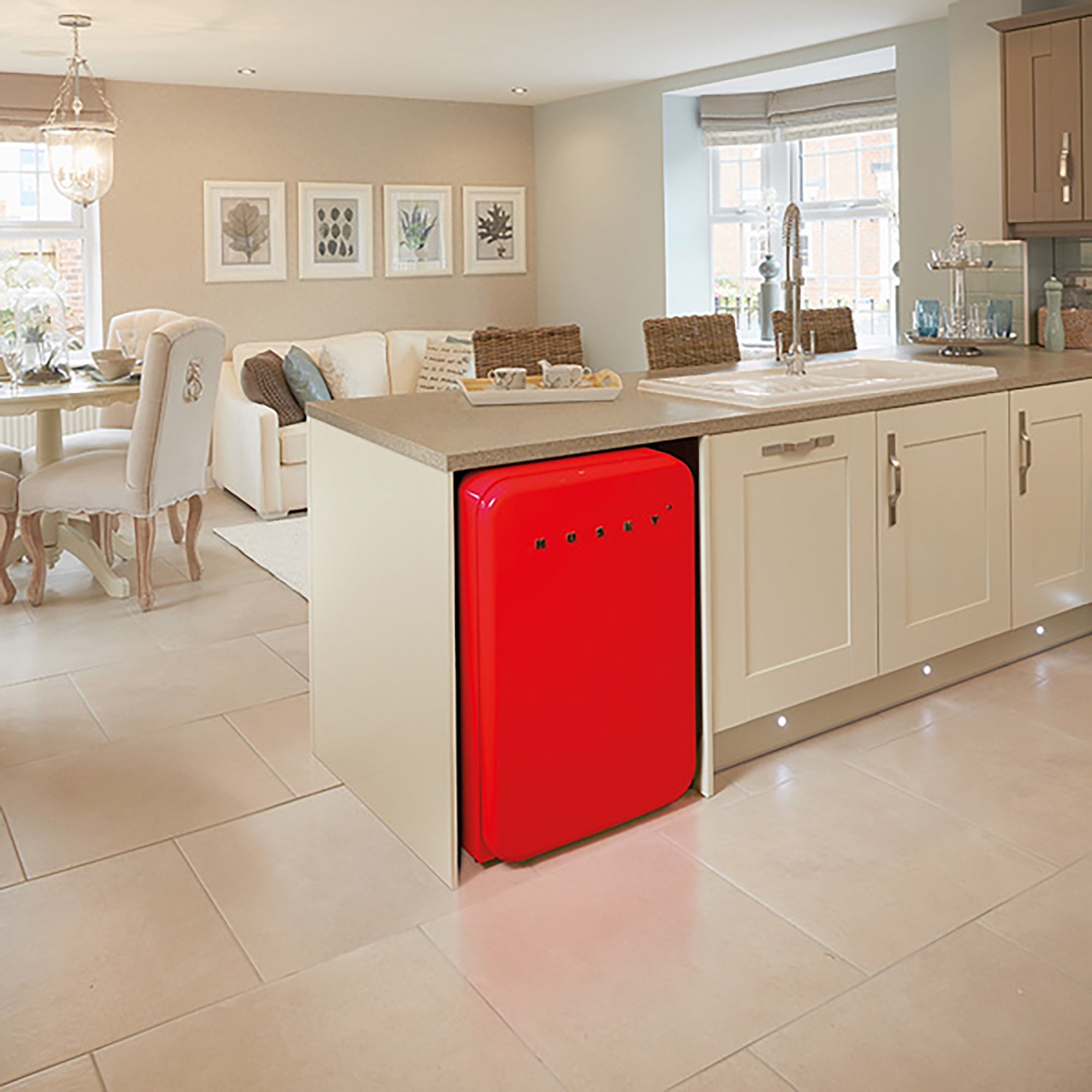 Red-110L Husky Fridge