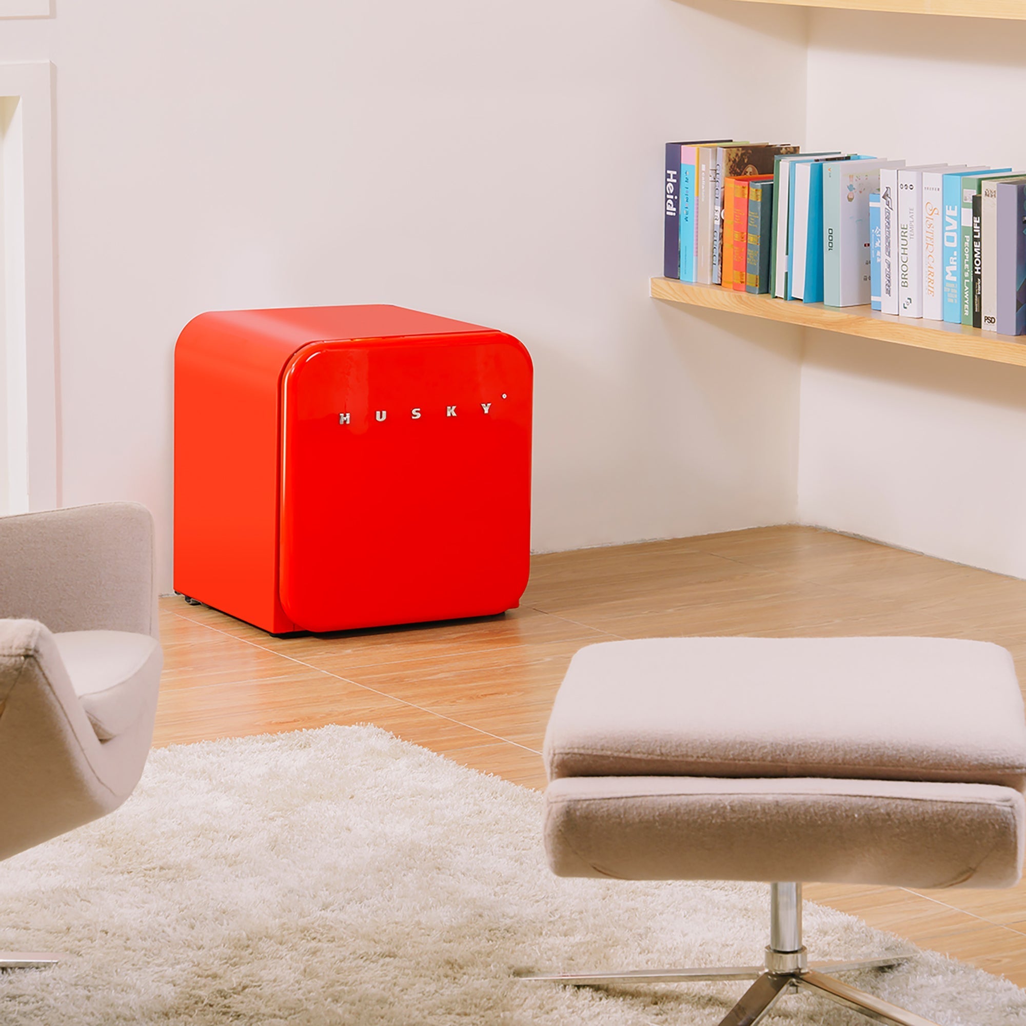 46 L Countertop Retro Fridge ( / White / Black)