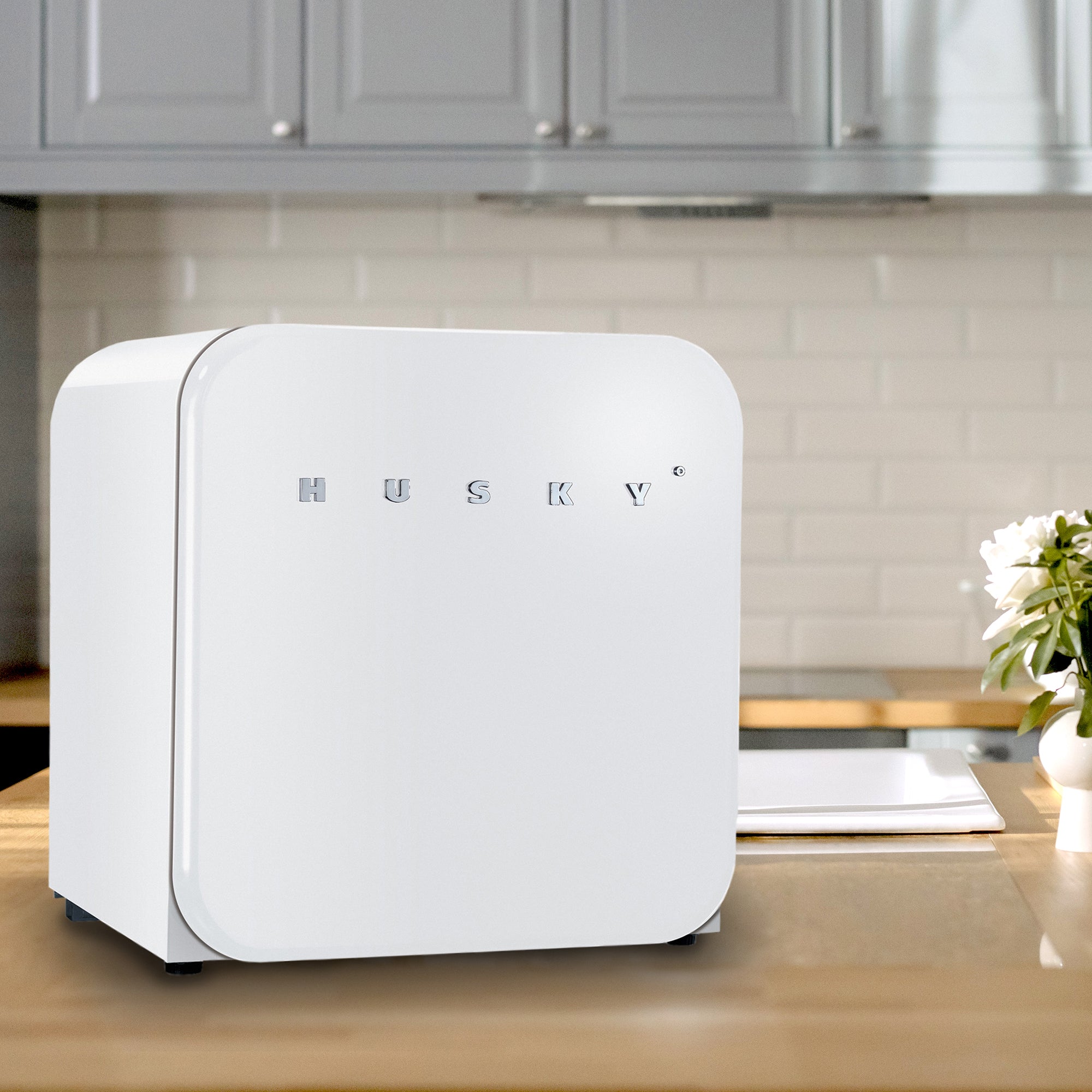 46 L Countertop Retro Fridge ( / White / Black)