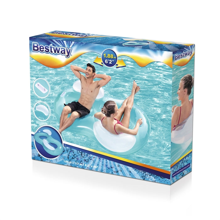 Bestway 188 X 117cm Double Ring Float