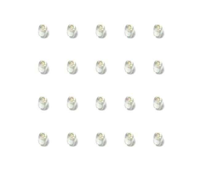 Spacer Glass Bead Clear Od=4mm Id=1.3mm Mpq=100 160030 Clear 1 *Dbk*