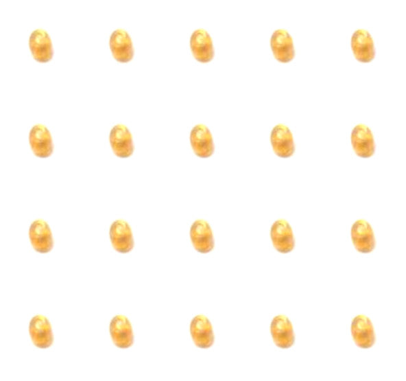 Spacer Glass Bead Gold Od=4mm Id=1.3mm Mpq=100 160030 Gold 1 *Dbk*