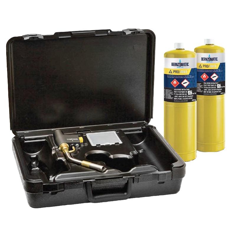 379726 Bernzomatic Max Heat Torch Kit With 2 Pro Max Cylinders Bmc - Livestainable.co.za