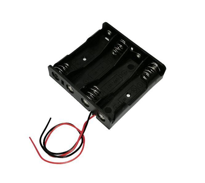 Battery Holder For 4x Aa W/Wire Leads Bh 341 4 A - Livestainable.co.za