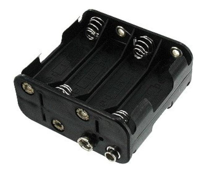 Battery Holder 8x Aa With Clip Black Iiii Bh383 B - Livestainable.co.za