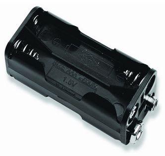 Attery Holder 4x Aaa Clip/Snap Black Bh 443 B - Livestainable.co.za