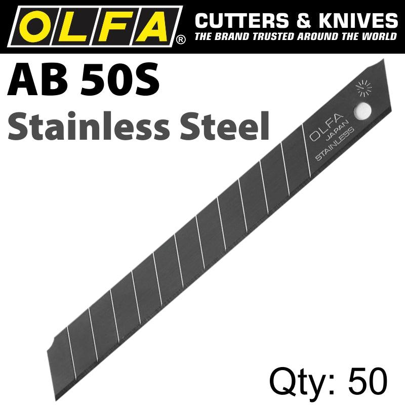 Olfa Blades Stainless Steel 50/Pack 9 Mm - Livestainable.co.za