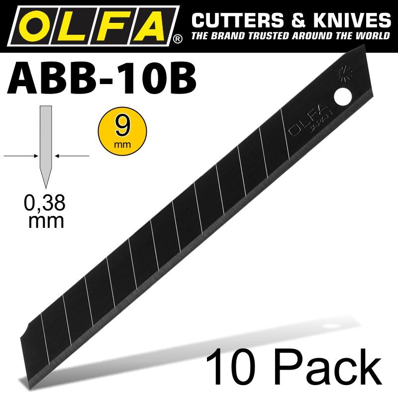 Olfa Blades Excel Black 10/Pk Carded Ultra Sharp 9 Mm - Livestainable.co.za