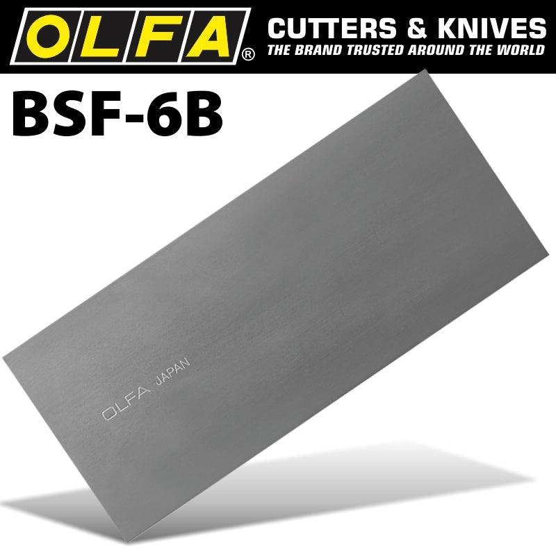 Olfa Scraper Blades Extra Heavy Duty X6 For Bsr200&Bsr300 100 Mmx0.45 Mm - Livestainable.co.za