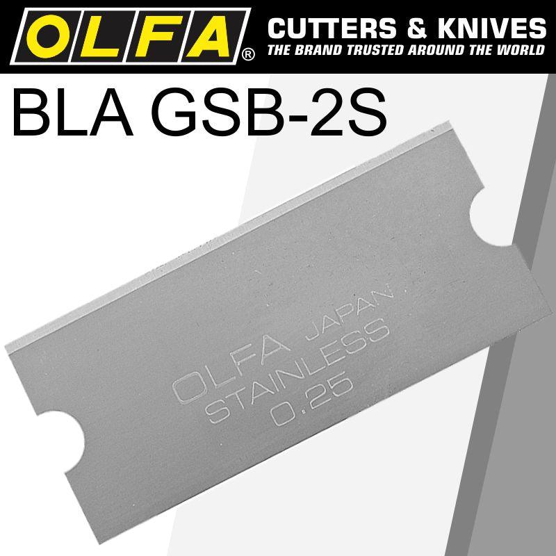 Olfa Scraper Blade For Grs 2 S/Steel 40 Mmx18 Mm 6 Pk - Livestainable.co.za